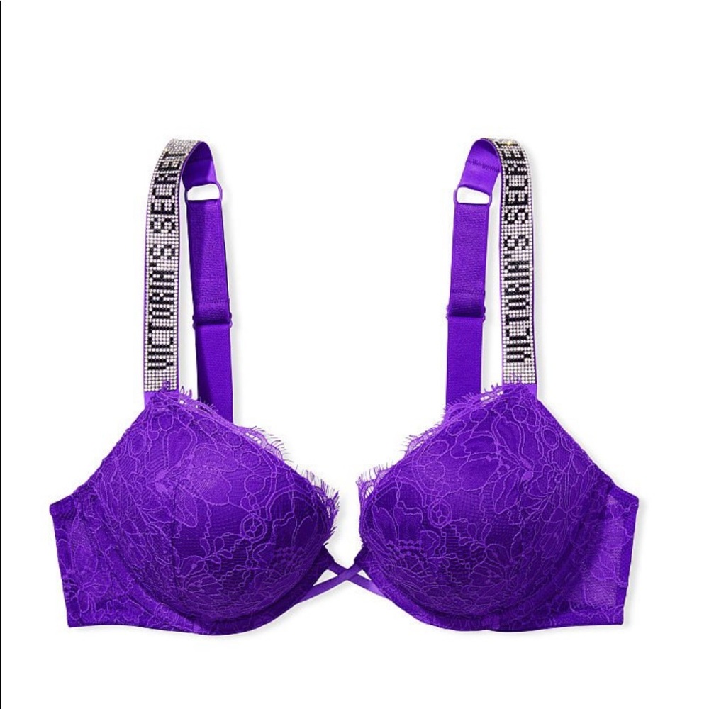 Bombshell Add-2-Cups Lace Shine Strap Push-Up Bra